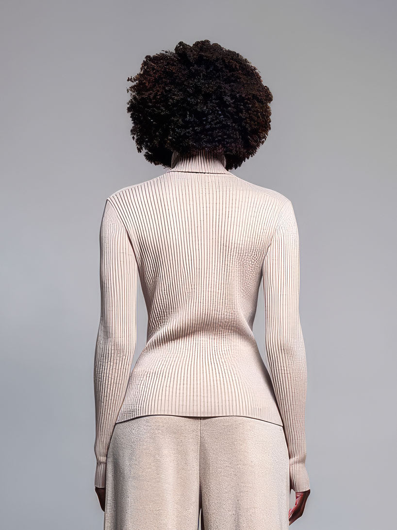 Frost Ribbed Turtleneck