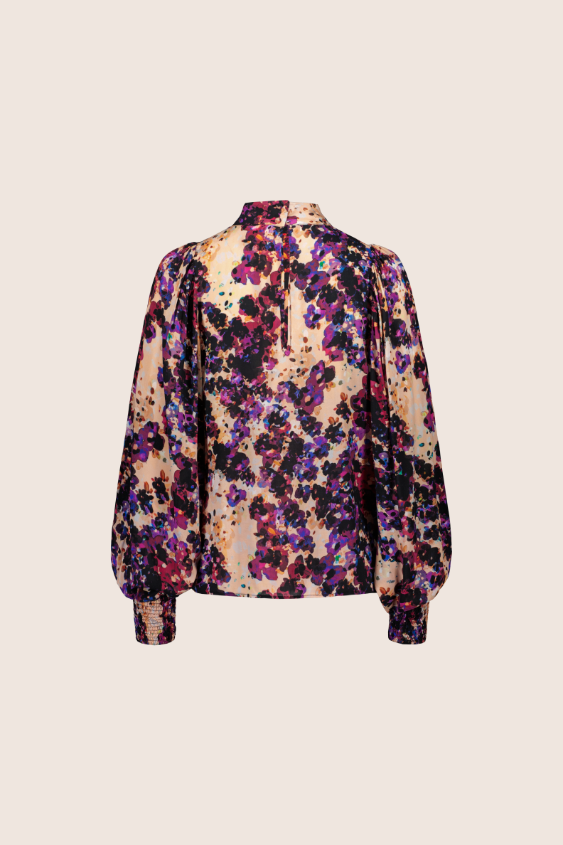 Puff Blouse, Purple Moss