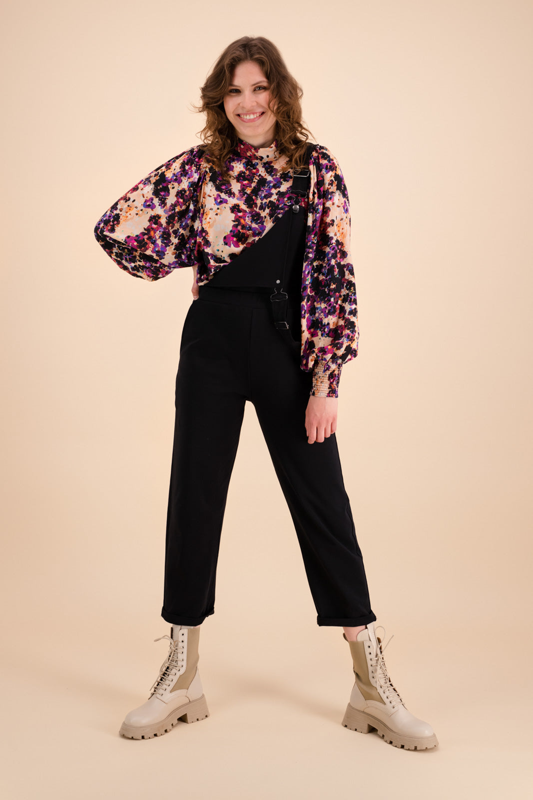 Puff Blouse, Purple Moss