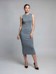 Avery Sleeveless Rib Midi Dress