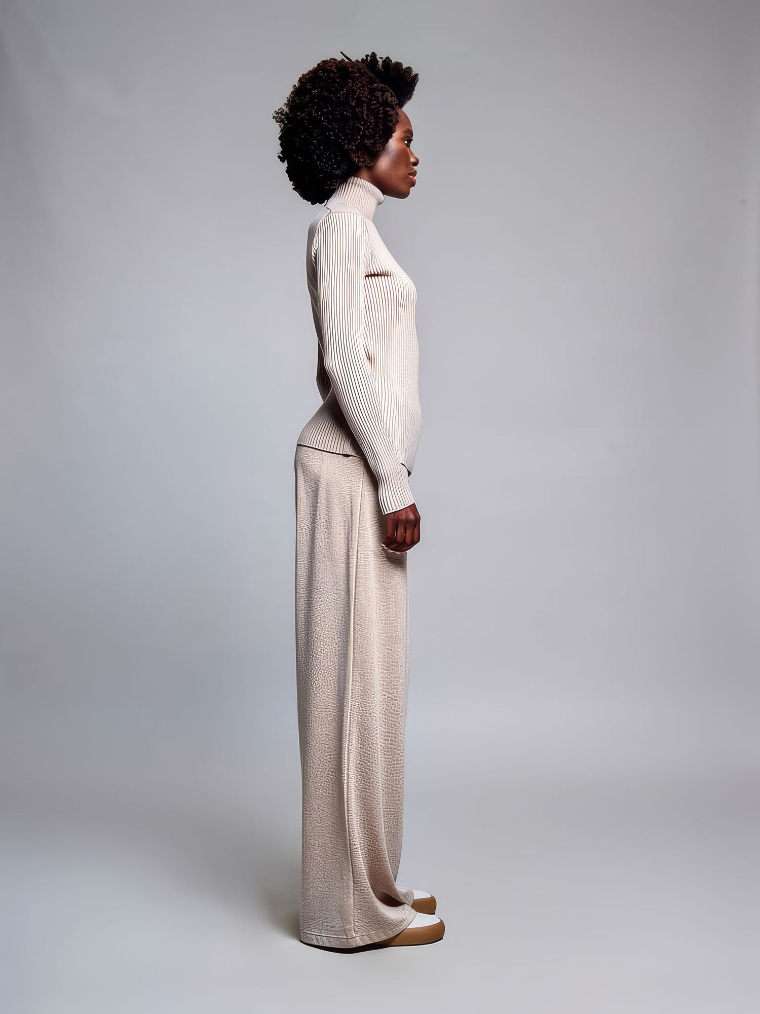Frost Ribbed Turtleneck