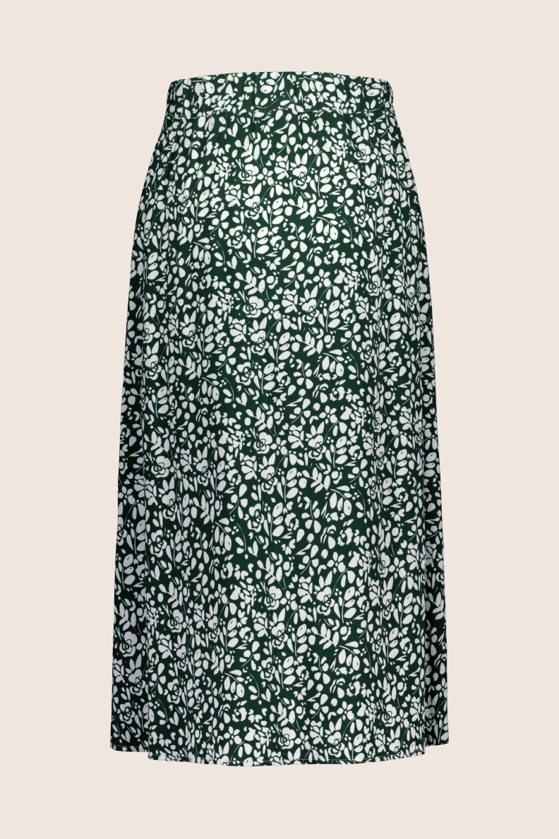 Button Skirt, Frosty Floral